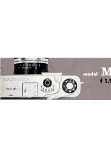 Yashica M 1.9 manual. Camera Instructions.